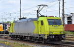 Alpha Trains Lok  185 632-7  [NVR-Nummer: 91 80 6185 632-7 D-ATLU], aktueller Mieter? am 24.05.23 Durchfahrt Bahnhof Frankfurt (Oder).