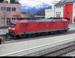 DB - Lok 185 085-8 abgestellt im Bhf.