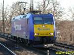 185-CL 003 solo bei der Durchfahrt in Witten Hbf. 17.02.2008.