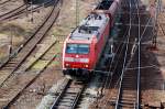 185 070 verlsst am 21.03.09 den Rbf Halle(S).