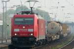 Die 185 269-8 zog einen gemischten Gz durch Bonn Beuel am 14.04.2009