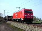 185 251-6 Railion DB Logistics mit Gterzug am 16.04.2009 bei Vhrum Richtung Braunschweig unterwegs