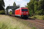 185 374-6 kurz nach berquerung des Mittellandkanals bei Peine am 17.06.2009