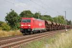 185 239-1 Railion am 04.07.2009 kurz vor berquerung des Mittellandkanals bei Peine