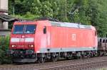 Die 185 007-2 in Ratingen Lintorf am 15,07,09