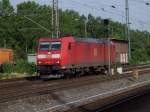 Br 185 072 fhrt solo durch Mannheim HBF richtung RBF.am 22.6.2005 