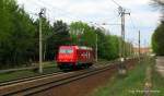 185 630-1 allein Richtung Guben über Cottbus am 2.Mai unterwegs.