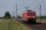 185 004-9 als Lz in Neuss Allerheiligen am 23.06.2010