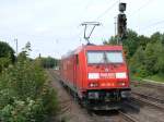 Railion 185 216-5 Ausfahrt in Viersen. (22.08.2010)