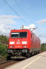 185 388-6 durcheilt solo den Hp Gelsenkirchen Zoo. 31.8.2010