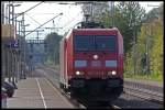 185 333 Solo bei der Durchfahrt durch Geilenkirchen.