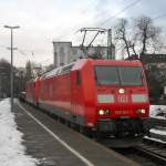 185 041-1 und Schwesterlok am 3.1.11 in Bonn Hbf.