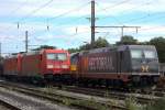 185xxx, 185 406-3, V262(verdeckt) und 241.006 Calrissian in Wanne-Eickel.