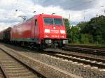 185 246-6 der Railion Logistics  in Neuwied am 13.8.2006.