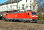 185 038-7 Tankzug durch den Bf Bonn-Oberkassel - 12.02.2014