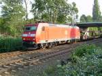 185 129 mit gemischtem Gterzug am 21.9.2006 in Han.