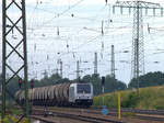 185 671-5  mit einem Gertreideganzzug in Weißig bei Großenhain.11.07.2017 16:40 Uhr.