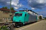 185 613-7 am 05.09.2017 abgestellt in Tübingen Hbf.