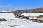 185 589 mit DGS 49989 am 21.02.2018 bei Edlhausen.