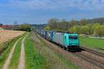 185 614 mit DGS 43947 am 13.04.2016 bei Seestetten.