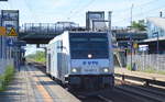 Retrack GmbH & Co. KG mit Rpool  185 697-0 / Name: Anita   [NVR-Nummer: 91 80 6185 697-0 D-Rpool] am 24.07.19 Durchfahrt Bahnhof Berlin-Hohenschönhausen.