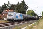 Railpool/IGE 185 618-4 auf der Bahnstrecke Friedberg-Hanau bei Bruchköbel am 22.