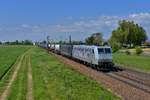 185 540 + 189 280 mit DGS 43945 am 05.05.2016 bei Plattling.