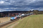 185 350 mit DGS 52257 am 28.02.2020 bei Reichertshausen.