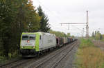 Captrain 185-CL 007 // Höhe Hp Düsseldorf-Eller Süd // 9. Oktober 2013