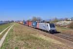 185 685 mit DGS 95138 am 06.04.2020 bei Plattling.