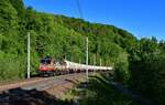 185 602 mit einem Gaskesselzug am 23.05.2021 bei Ingling.