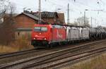 RheinCargo 185 582-4 / 187 076-5 / 187 072-4 / Kesselwaggons / Umleiter / Bf Ducherow / 21.11.2021