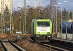 Captrain 185 649-1 D-ITL | Bf Anklam | März 2022 | durch nach Züssow [WZS], um einen leeren Schotterzug abzuholen.