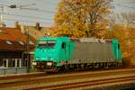 185 614-5 ATLU in Wuppertal Unterbarmen, November 2022.