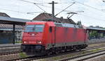 ecco-rail GmbH, Wien [A] mit der angemieteten ATLU Lok  185 631-9  [NVR-Nummer: 91 80 6185 631-9 D-ATLU] am 24.07.23 Höhe Bahnhof Luckenwalde.
