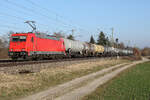 185 604 ATLU in rot ( ex Rheincargo ) am 5.3.26 bei Eglharting.