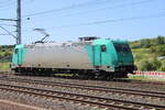 HLG 185 618-6 (91 80 6185 618-6 D-ATLU) als Tfzf aus Richtung Bebra kommend, am 26.05.2026 bei der Einfahrt in ihren Zielbahnhof Gerstungen.