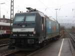 185 565-9 der MRCE stand am 2.12.07 im Bahnhof Ettlingen West