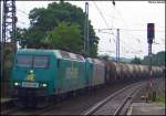 145-CL 003 mit 185 543 (kalt) mit dem BASF Zug nach Ludwigshafen als Umleiter in Herzogenrath 7.6.2009