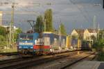 185 512-1 Rostock Port mit KLV am Heimeranplatz in Mnchen am 30.05.09