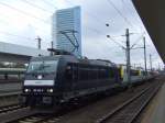 185 565 steht mit zwei Belgischen Loks der Baureihe 18 (1815,1819) und noch 474 201 Nordcargo am 8.11.2009 in Mannheim Hbf auf Gleis 6 und wartet auf den Eurosprinter