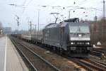 CFL Cargo 185 567-5 Bei der Durchfahrt durch Dsseldorf Rath am 12.12.09