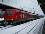 Heute war am D 13289 die 185 605. Fotografiert am 30.01.10 in Bludenz