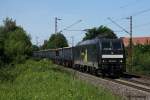 185 573 mit einem Gterzug am 05.06.10 in Limmer.