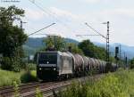 185 563-4 mit einem ler gen Norden bei Denzlingen 6.7.10