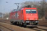 185 585-7 bei der Durchfahrt durch Kln West am 04.03.2011 