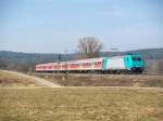 185 618 am 5.03.2011 unterwegs bei Plling
