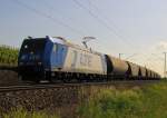 LTE 185 529-5  Michaela  mit einem Gterzug Richtung Koblenz, bei Erbach (Rheingau); 13.05.2011