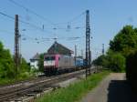 185 594 von Crossrail mit einem GZ in Leutersberg am 5.5.11