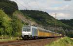 185 691-3 mit einem Autozug bei Karlstadt 23.6.11